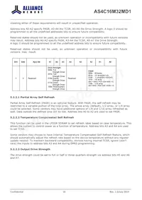 AS4C16M32MD1-5BIN Datasheet Page 16