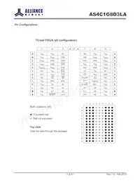 AS4C1G8D3LA-10BCN Datasheet Pagina 3