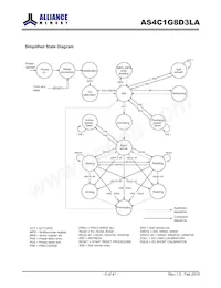 AS4C1G8D3LA-10BCN Datasheet Page 6