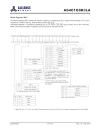 AS4C1G8D3LA-10BCN數據表 頁面 10