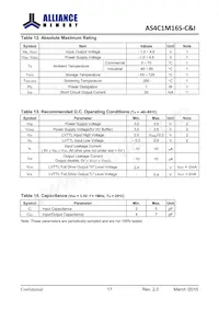 AS4C1M16S-6TINTR Datasheet Pagina 18