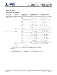 AS4C256M16D3LB-12BCNTR數據表 頁面 13