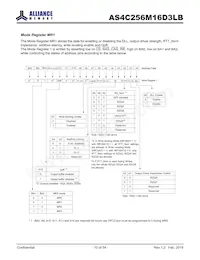 AS4C256M16D3LB-12BINTR Datasheet Page 10