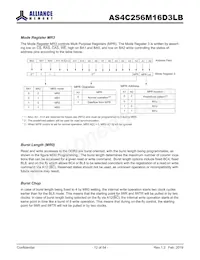 AS4C256M16D3LB-12BINTR Datasheet Page 12