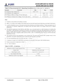 AS4C2M32D1A-5BINTR Datasheet Page 14