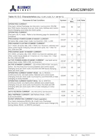 AS4C32M16D1-5BINTR Datasheet Page 12