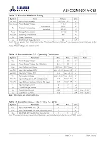 AS4C32M16D1A-5TINTR數據表 頁面 12
