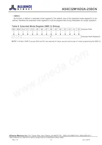 AS4C32M16D2A-25BCNTR Datasheet Page 12