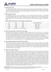 AS4C32M16D2A-25BINTR Datasheet Page 18