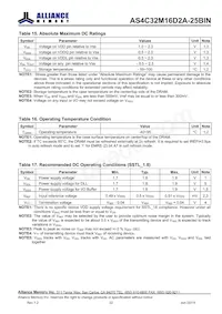 AS4C32M16D2A-25BINTR Datasheet Page 22
