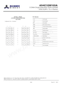 AS4C32M16SA-7BINTR Datasheet Page 6