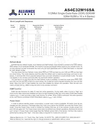 AS4C32M16SA-7BINTR Datasheet Page 12