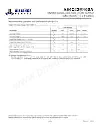 AS4C32M16SA-7BINTR Datasheet Page 14