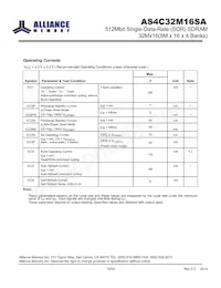 AS4C32M16SA-7BINTR Datasheet Page 15