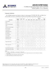 AS4C32M16SA-7TINTR Datasheet Page 9