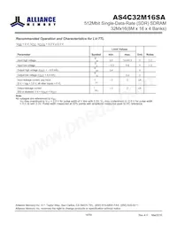 AS4C32M16SA-7TINTR數據表 頁面 14