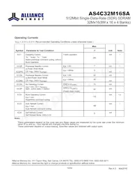 AS4C32M16SA-7TINTR Datasheet Pagina 15