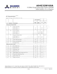 AS4C32M16SA-7TINTR Datasheet Pagina 16