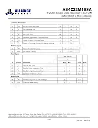 AS4C32M16SA-7TINTR Datasheet Pagina 17