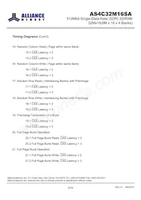 AS4C32M16SA-7TINTR Datasheet Pagina 20