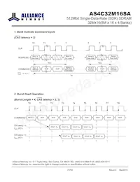 AS4C32M16SA-7TINTR 데이터 시트 페이지 21