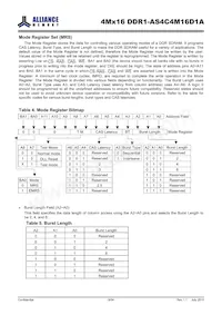 AS4C4M16D1A-5TINTR數據表 頁面 8