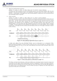 AS4C4M16SA-5TCN Datasheet Page 11