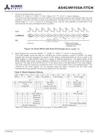 AS4C4M16SA-5TCN數據表 頁面 13