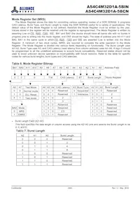 AS4C4M32D1A-5BINTR Datasheet Pagina 9