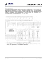 AS4C512M16D3LA-10BIN Datasheet Page 9