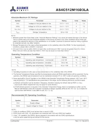 AS4C512M16D3LA-10BIN Datasheet Pagina 16