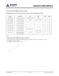 AS4C512M16D3LA-10BIN數據表 頁面 17