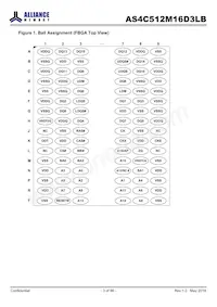 AS4C512M16D3LB-12BCN Datasheet Page 3