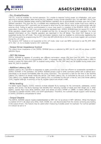 AS4C512M16D3LB-12BCN Datasheet Page 17