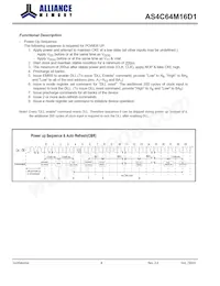 AS4C64M16D1-6TINTR Datasheet Pagina 8
