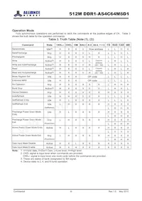 AS4C64M8D1-5BINTR Datasheet Page 8