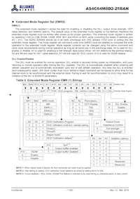 AS4C64M8D2-25BANTR Datenblatt Seite 11