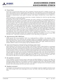 AS4C64M8D2-25BINTR Datasheet Page 20