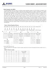 AS4C8M16D1-5BINTR Datasheet Pagina 8