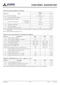 AS4C8M16D1-5BINTR Datasheet Page 11