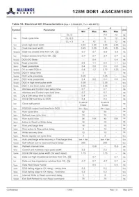 AS4C8M16D1-5BINTR數據表 頁面 13