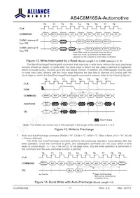 AS4C8M16SA-6BANTR Datasheet Page 12