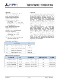 AS4C8M32SA-7BCN Datasheet Page 2
