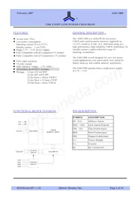 AS6C1008-55BIN Datasheet Cover