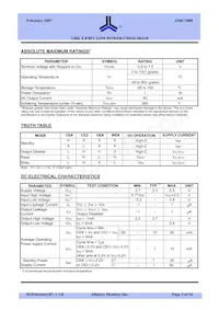 AS6C1008-55BIN Datasheet Page 3
