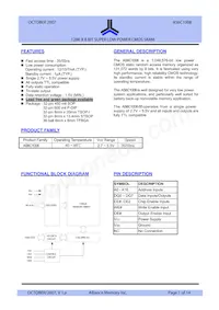 AS6C1008-55STINL Datasheet Cover