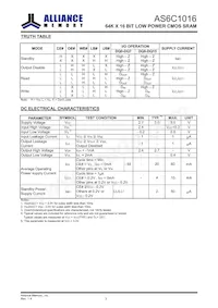 AS6C1016-55BIN Datasheet Page 4