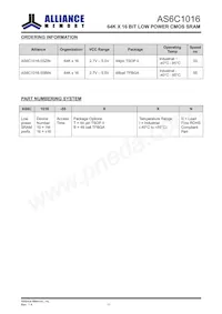 AS6C1016-55BIN Datasheet Page 12