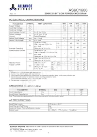 AS6C1608-55BIN Datasheet Page 5