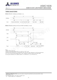 AS6C1608-55BIN Datasheet Page 7